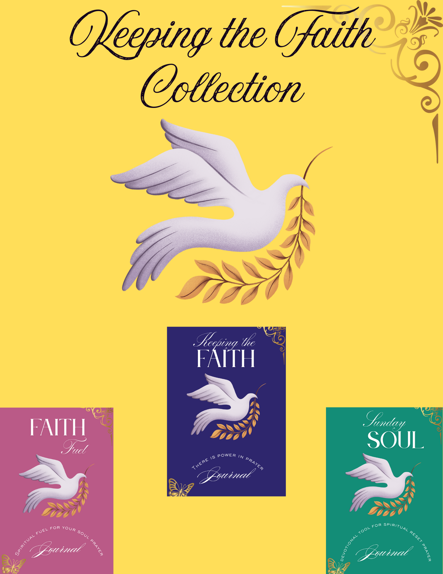 Keeping the Faith Prayer Journal Bundle: Spiritual Nourishment for Your Soul
